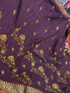Simple And Elegant Beautiful Saree 💜