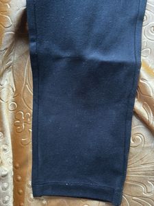 Black Zipper Detail Pants