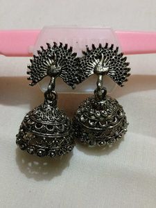 Silver Oxidised Necklace &amp; Earring Set