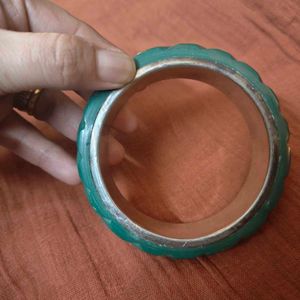Carved Turquoise Bangle