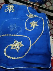 Elegant Blue saree with blouse