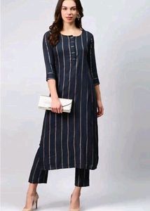 Blue Suit Kurta With Pant