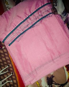 Pink Chiffon Saree