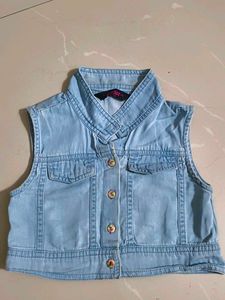 Floral Frock With Denim Jacket