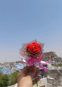 Crochet Single Rose Flower Bouquet 💐🌹