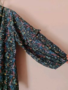 Floral Print Long Sleeve Blouse