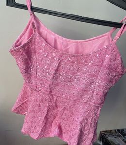 🌸✨Pink Sparkle Cami Top