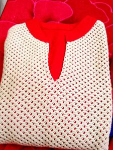 Elegant woollen Embroidered Kurta Set