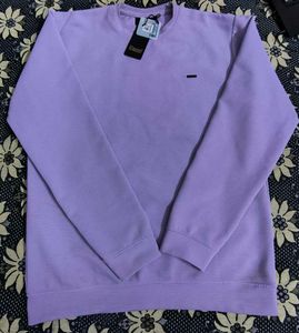 Branded Premium Imported Ribbed Lavender T-shirt