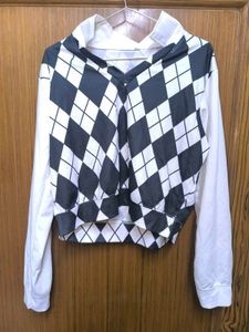Argyle Pattern Top