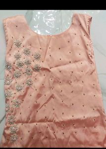 Peach Kurta Set