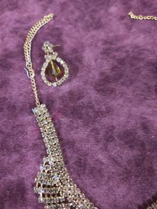 new gold stone Elegant Jewellery Set