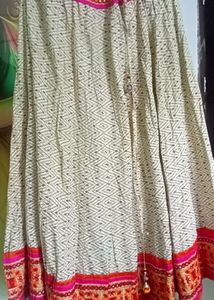 Cream Ethnic Skirt