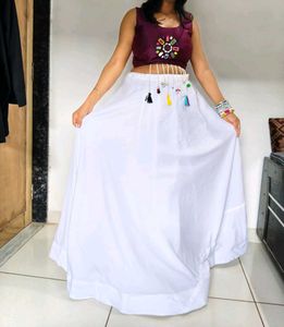 Multi Colour Gown And Parpal Blavuj.. Comboo