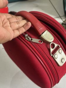 Red Fabric Pouch