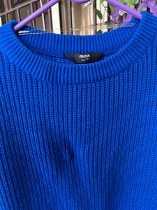 Cobalt Blue Knit Sweater