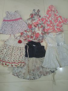 ILThis is my Baby Gir 6sets of dresss, cotton and