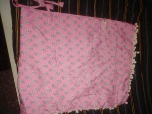 Pink Floral Kaftan Kurta
