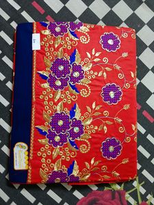 Beautiful Red Blue Combination Fancy Suit