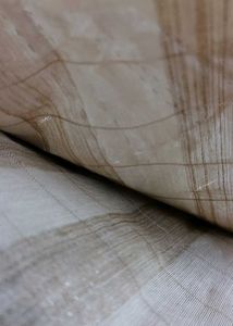 Golden Designer Suit Material With Heavy Work.
