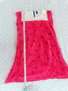 Coral Leaf Print Top
