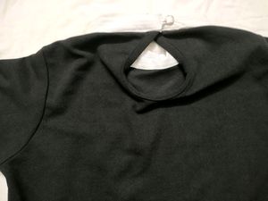 Genz Collar Top Three-fourth Sleeve