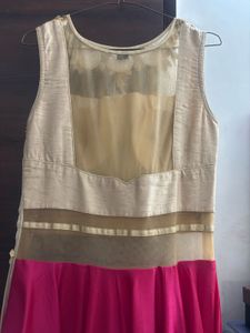 Pink Skirt with Embellished Top