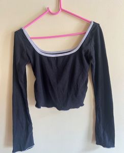 Black Long Sleeve Top