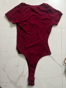 Burgundy Bodysuit - Stylish &amp; Comfy