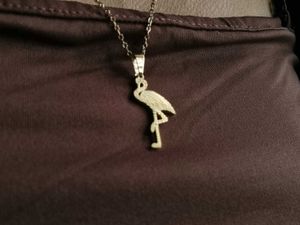 Gold Plated Flamingo Necklace