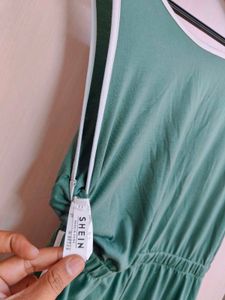 Green Sleeveless Jumpsuit
