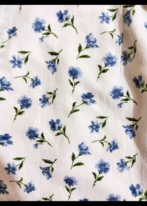 White Floral Mini Dress