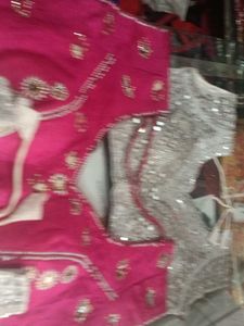 Embroidered Sari Blouses 5pc Combo