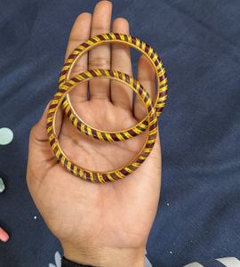 Striped Bangles - Set of 2