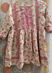 ‘Kala CREATION’ Flower Rose Printed Tunic