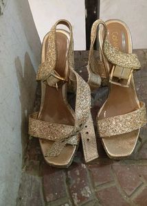 Original Catwalk Gold Glitter Sandals