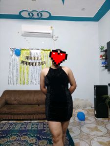 Elegant Black Velvet Mini Dress