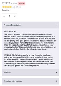 Palmonas Hearts Bracelet Check For More