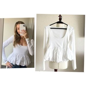 Zara Balloon Viral Long Sleeve Top