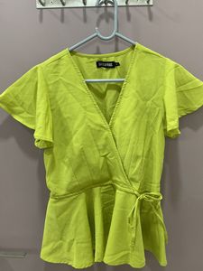 Green Cinched Top