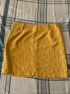 Mustard Mini Skirt