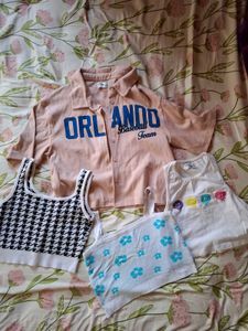 3 tank top and 1 jacket combo