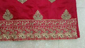 Lovely Embroidery Red Churider Black Patiala Pant