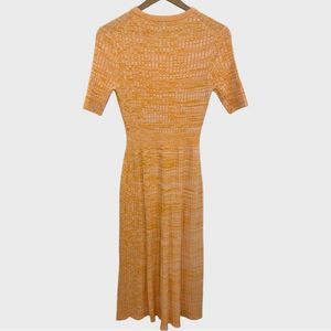 Yellow Knit Mini Dress