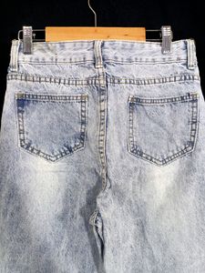Vintage Acid Wash Wide Leg Jeans