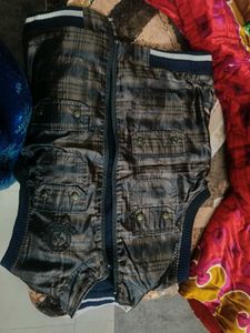 Plaid Sleeveless Jacket