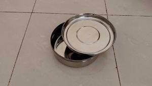 Steel Container Size 8&#34; x 2.5&#34;