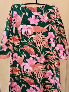 Floral Print Kurta Set