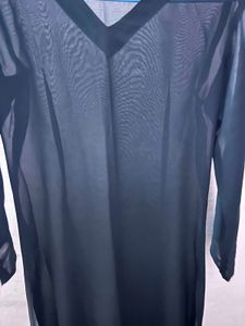 Black Sheer Long Sleeve Top