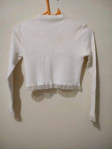 Cute White Crop Top